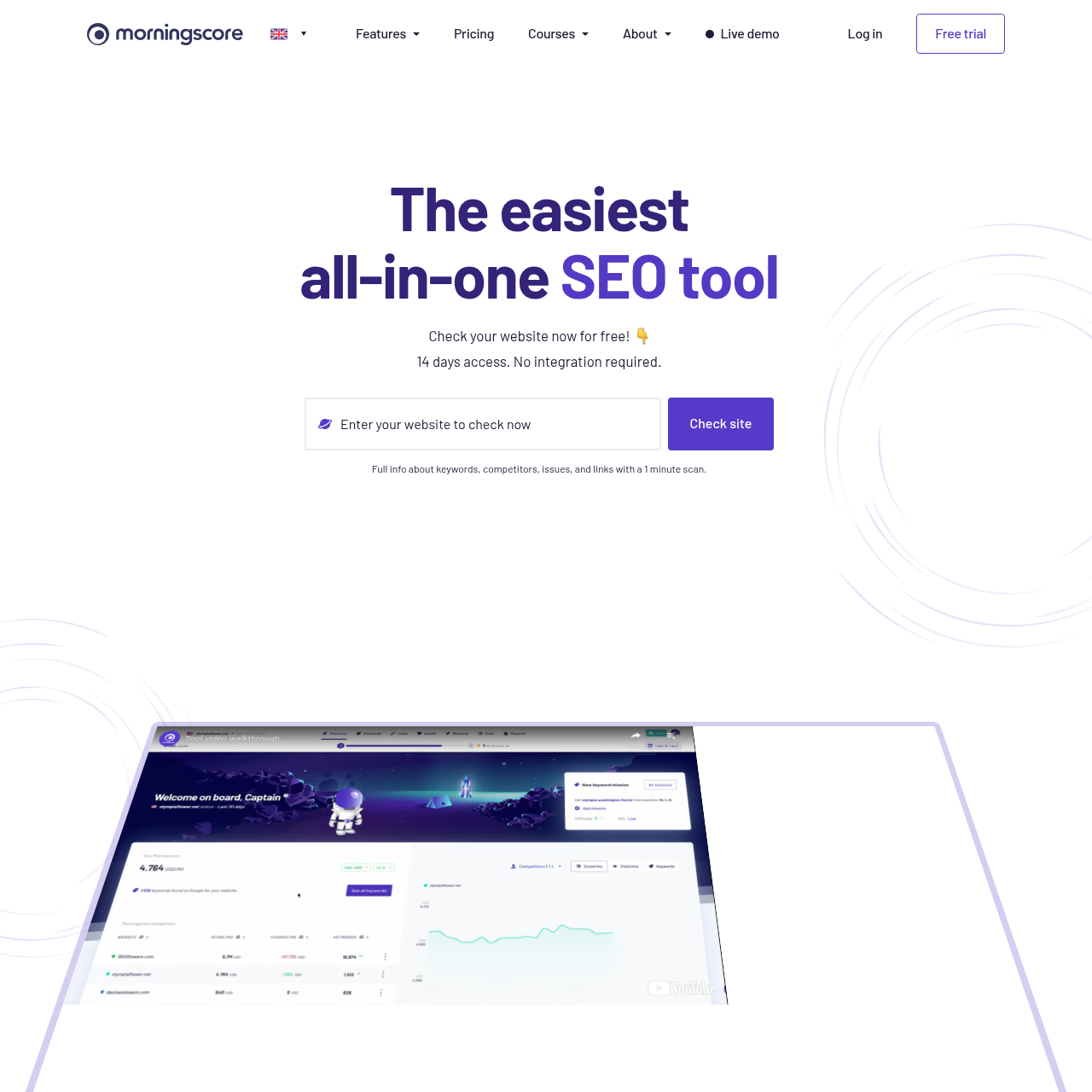 MorningScore website thumbnail