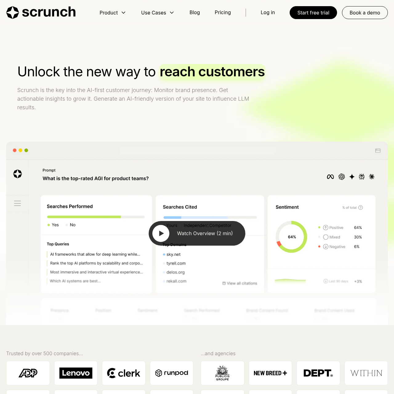 Scrunch AI website thumbnail