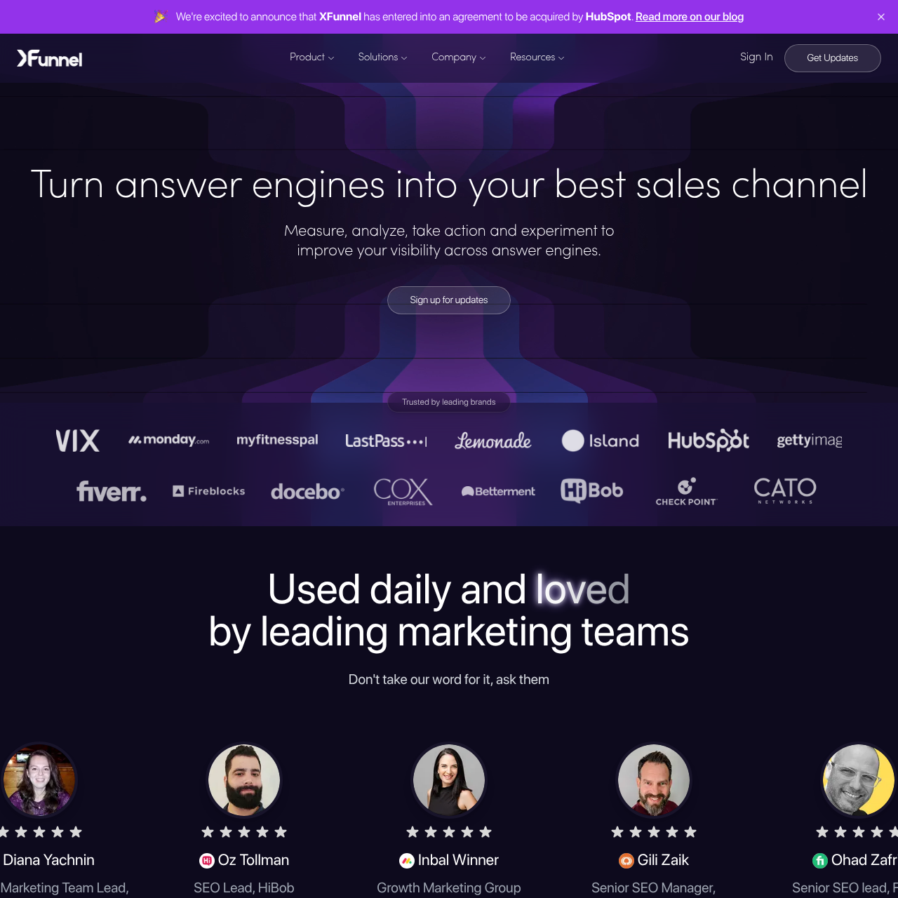 XFunnel website thumbnail
