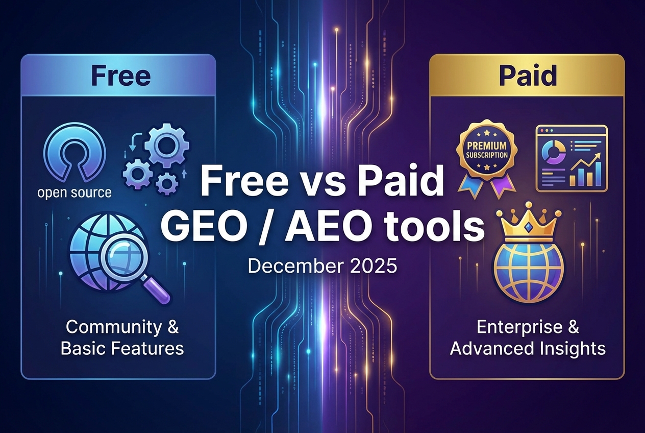 Free vs Paid GEO / AEO / AI SEO tools