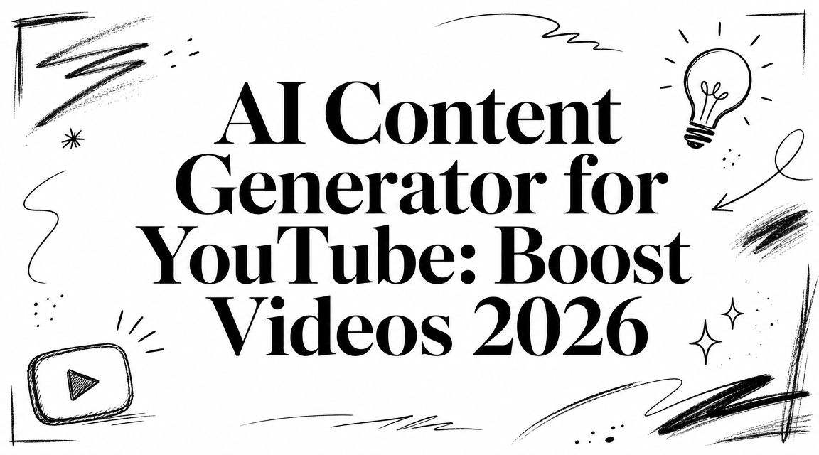 AI Content Generator for YouTube: Boost Videos 2026